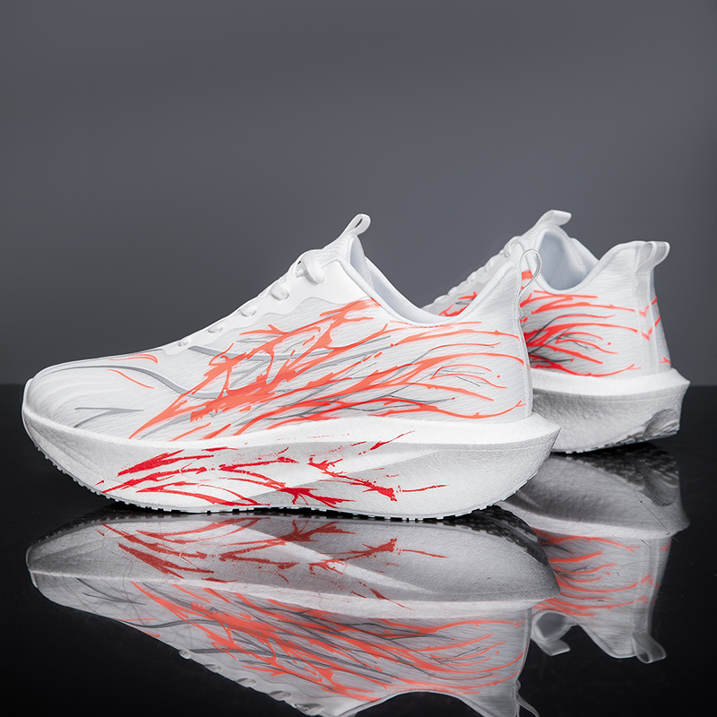 Running Shoes Men - รองเท้าวิ่งผู้ชาย คาร์บอนบอร์ด สำหรับมาราธอน กีฬาเฉพาะทาง ระบายอากาศได้ดี น้ำหนักเบา
