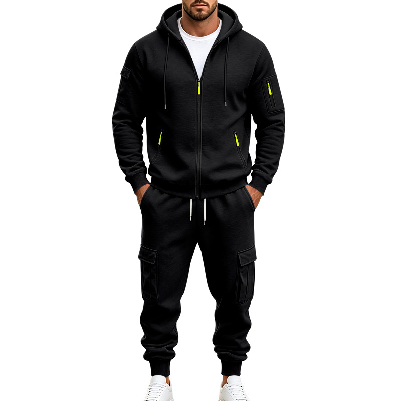ชุดเซ็ตฮู้ดดี้ซิปเต็มตัวสำหรับ - Joggers Pants บทวิจารณ์และราคา